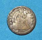 (1) Beautiful Toned Antique 1856 Seated Liberty Dime G-GOOD NICE FILLER