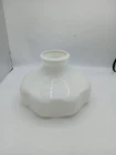 Antique Original Milk Glass Oil Lamp Shade 10 In Fitter, Patterned