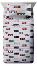 Jay Franco Kids Avengers Queen Sheet Set - Ultra-Soft Fitted, Flat  Pillowcase