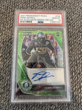 2021 Panini Prizm Draft Picks Autograph Penei Sewell Neon Green Auto /5 Psa 10