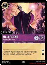 Maleficent - Vengeful Sorceress Lorcana TCG 5 - 54/204 Cold Foil