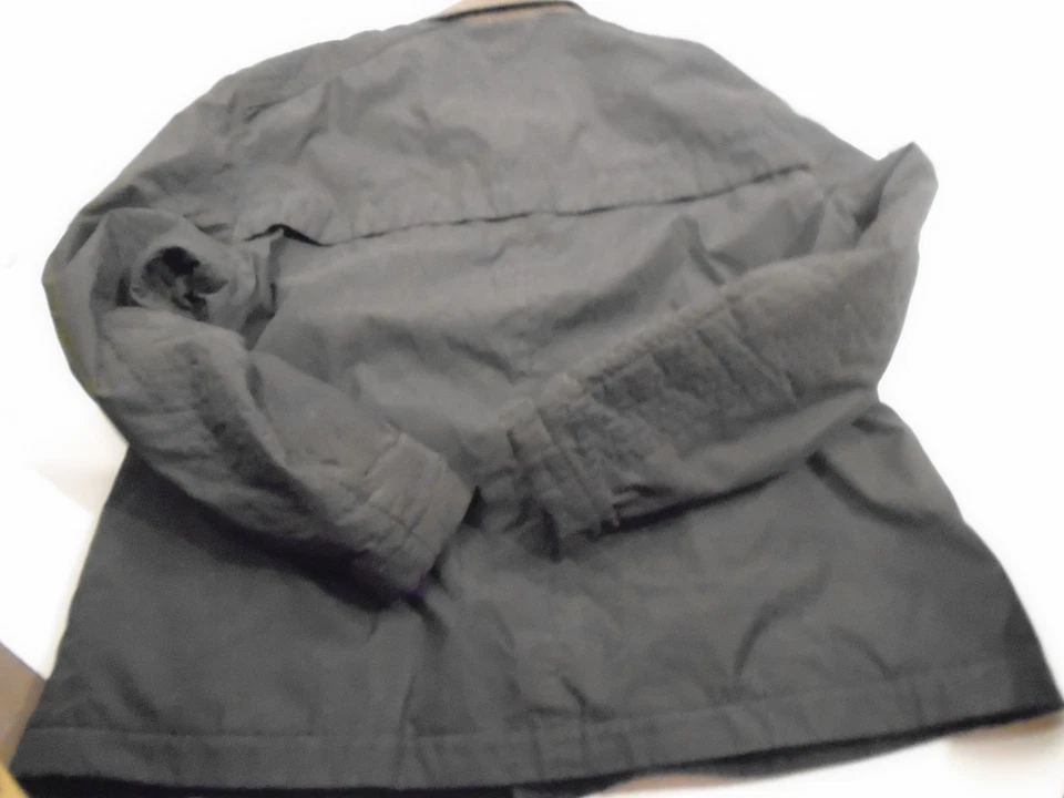 Dockers Coat /Jacket Black Men XXL Brown Faux Leather Collar Zip lined pockets - Image 3 of 4