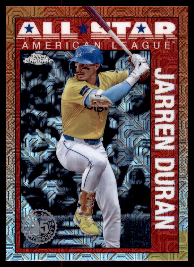 2025 Topps Jarren Duran #90ASC-45 1990 Topps 35th Ann Chrome All