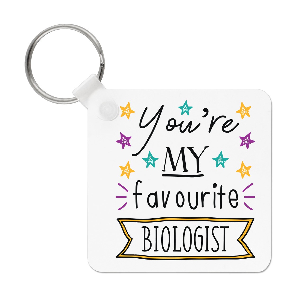 You're My Favourite Biologist Stars Keyring Key Chain - Funny