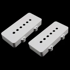 Allparts Pickup Covers for Fender Jazzmaster, PARCHMENT, Set of 2