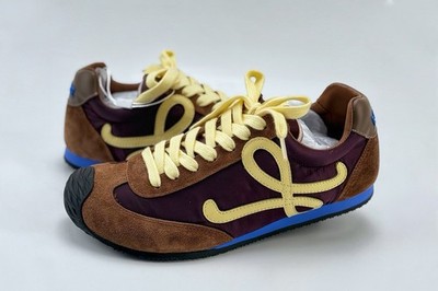 Loewe Ballet Runner 2.0 Brown MBR2282X01-4865 Unisex Retro SportStyle Shoes