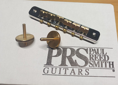 PRS Two-Piece Bridge m. Studs & Thumbwheels, nickel