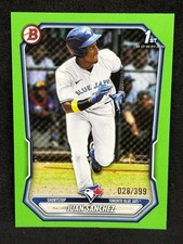 2026 Bowman Juan Sanchez 1st Bowman Lime Green /399 Blue Jays Top Prospect