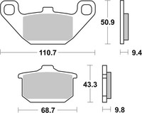 Brembo 07KA0808 BremsbeläGe Hinten/Vorne, Anwendung: StraßE, Material: Keramik /