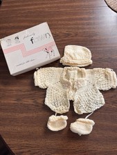 Vintage Crochet Newborn Outfit