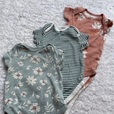 3x Baby Body Kurzarm - Gr. 68 - C&A - Carter s - Mädchen / Jung