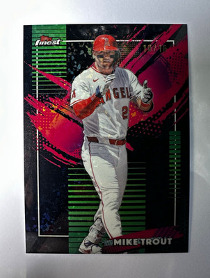 2026 Topps Finest Mike Trout Black Rare Mini Diamond #109 10/10