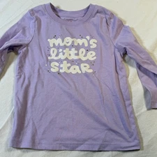 Cat & Jack Girls Long Sleeve Top Lavender 3T Mom's Little Star