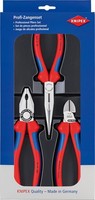 Knipex Montage-Paket Kombizange Seitenschneider Flachrundzange 00 20 11