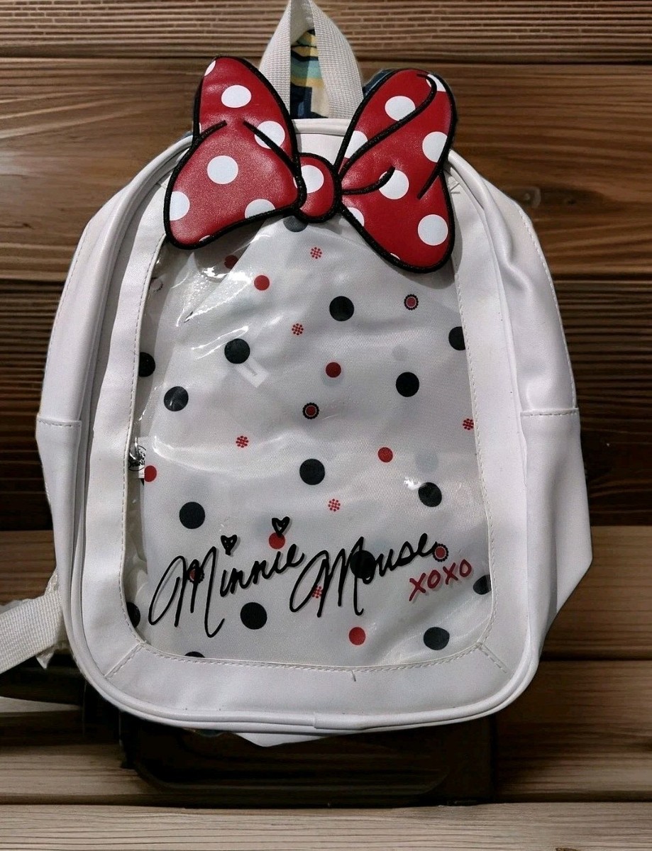 cinch sacks mini backpacks Valentine's Day Bags, Drawstring Backpacks, Valentines Day Gift Bags 10W x 10H). Disney Parks Minnie Mouse White