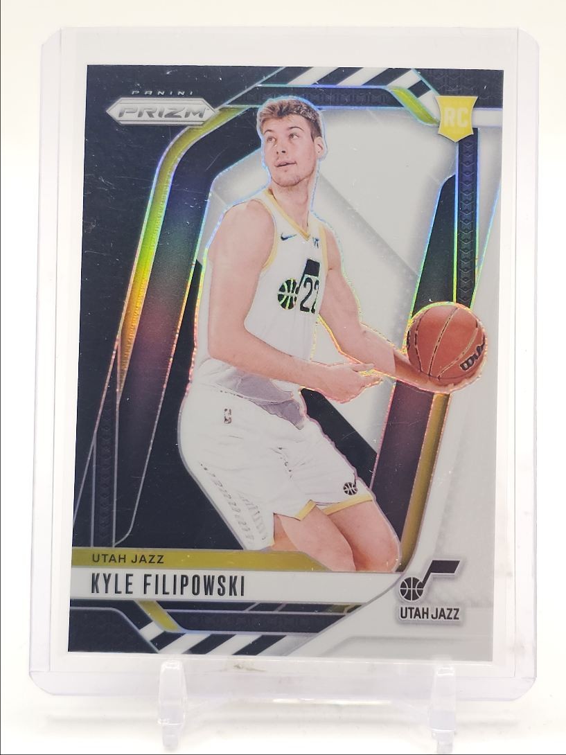 KYLE FILIPOWSKI 2024-25 PANINI PRIZM ROOKIE BLACK WHITE JAZZ #263 RC Q4247
