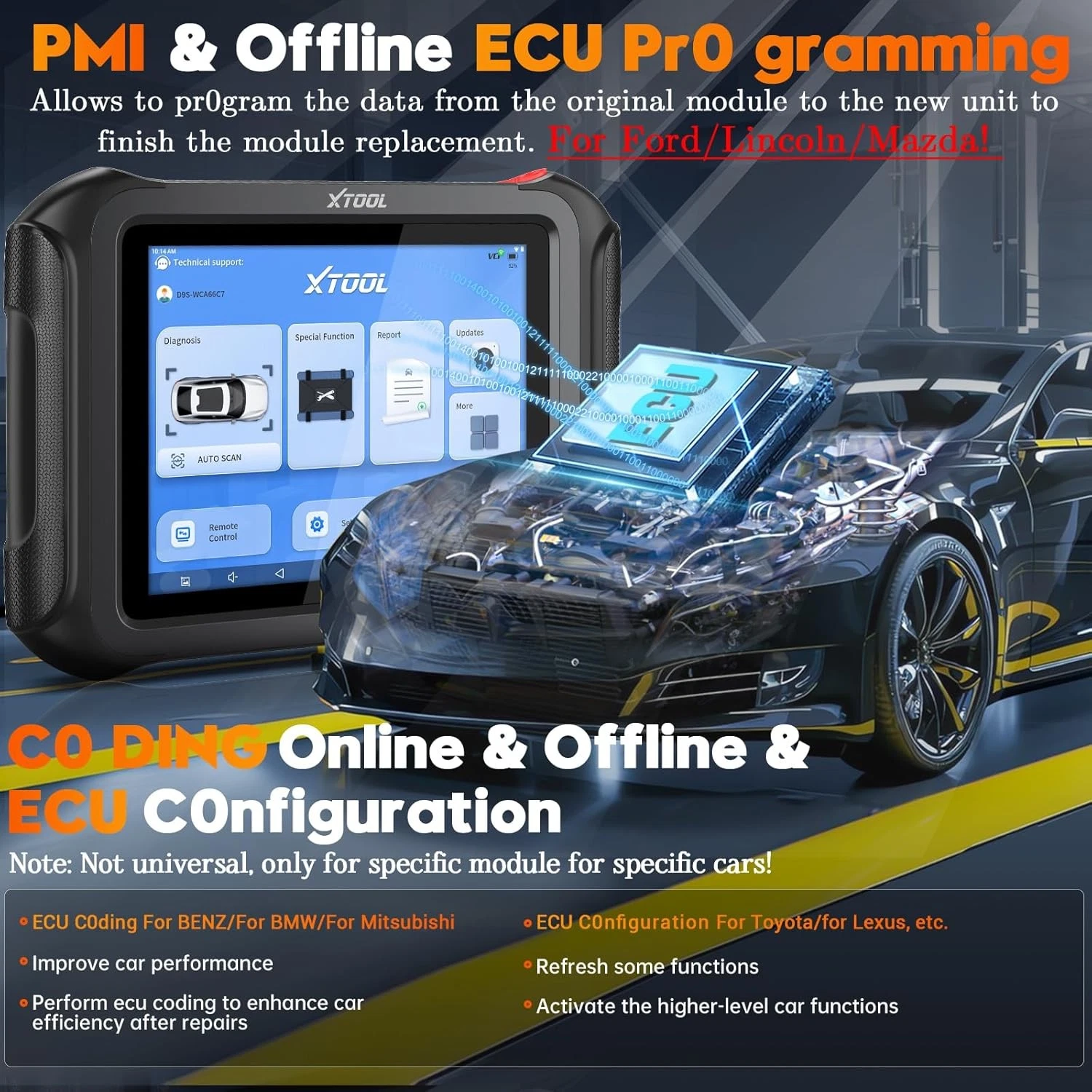 🏆2026 XTOOL D9S V2.0 Offline ECU Programming OBD2 Scanner Diagnostic Tool FCA - product detail image 4