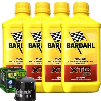 Wartungsset Öl Bardahl XTC 5W40 Für Suzuki LT-A500 X M0 King Quad AXi 2020