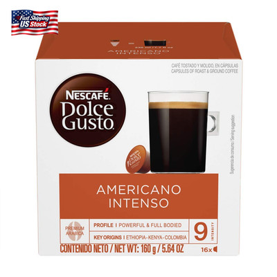 Nestle Coffee Mate Dolce Gusto Nescafe Pods, Americano Intenso, 16 Count, Pack o
