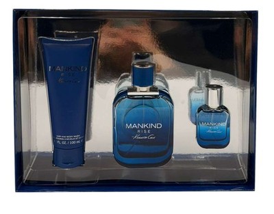 Kenneth Cole Mankind Rise 3 pc Set-3.4 oz EDT SP+0.5 oz EDT +3.4 oz Body Wash