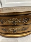 Mid Century Jewelry/Music Box 3D Relief Flowers Works — photo 2