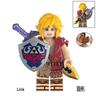 Link / Zelda - Klemmbaustein Custom Minifigur MOC   Neu