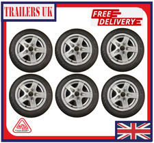 6x ALLOY Wheel & tyre 195/50 R13C 5 stud PCD 112mm to suit Graham Edwards