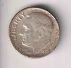 1955-P DIME 90% SILVER TEN CENTS PHILADELPHIA 10¢ UNITED STATES OF AMERICA USA