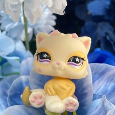 1PCS Mini Pet Shop LPS Toy Persian Cat763 Collect Animal Kid Surprised Cute Gift