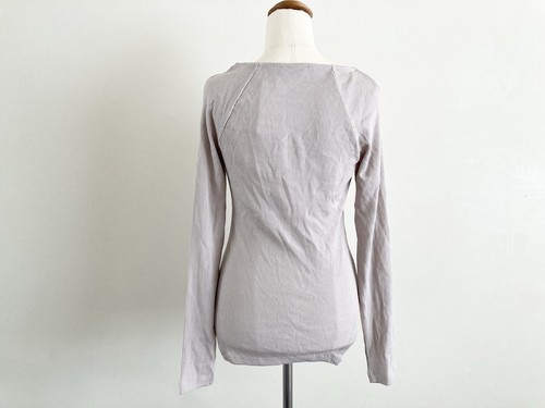 KOOKAI SIZE10 SILVER GREY ASTER MERINO WOOL TOP Long Sleeve New With Tag - Picture 7 of 9