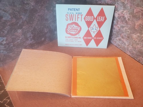 Feuille D'or Véritable Swift & Sons – En Rouleaux, Dans Sa Boîte Métallique D'origine, Neuf