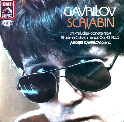 Andrei Gavrilov, Scriabin - 24 Preludes, Sonata No. 4. Op. 42 No. 5 EUR LP '