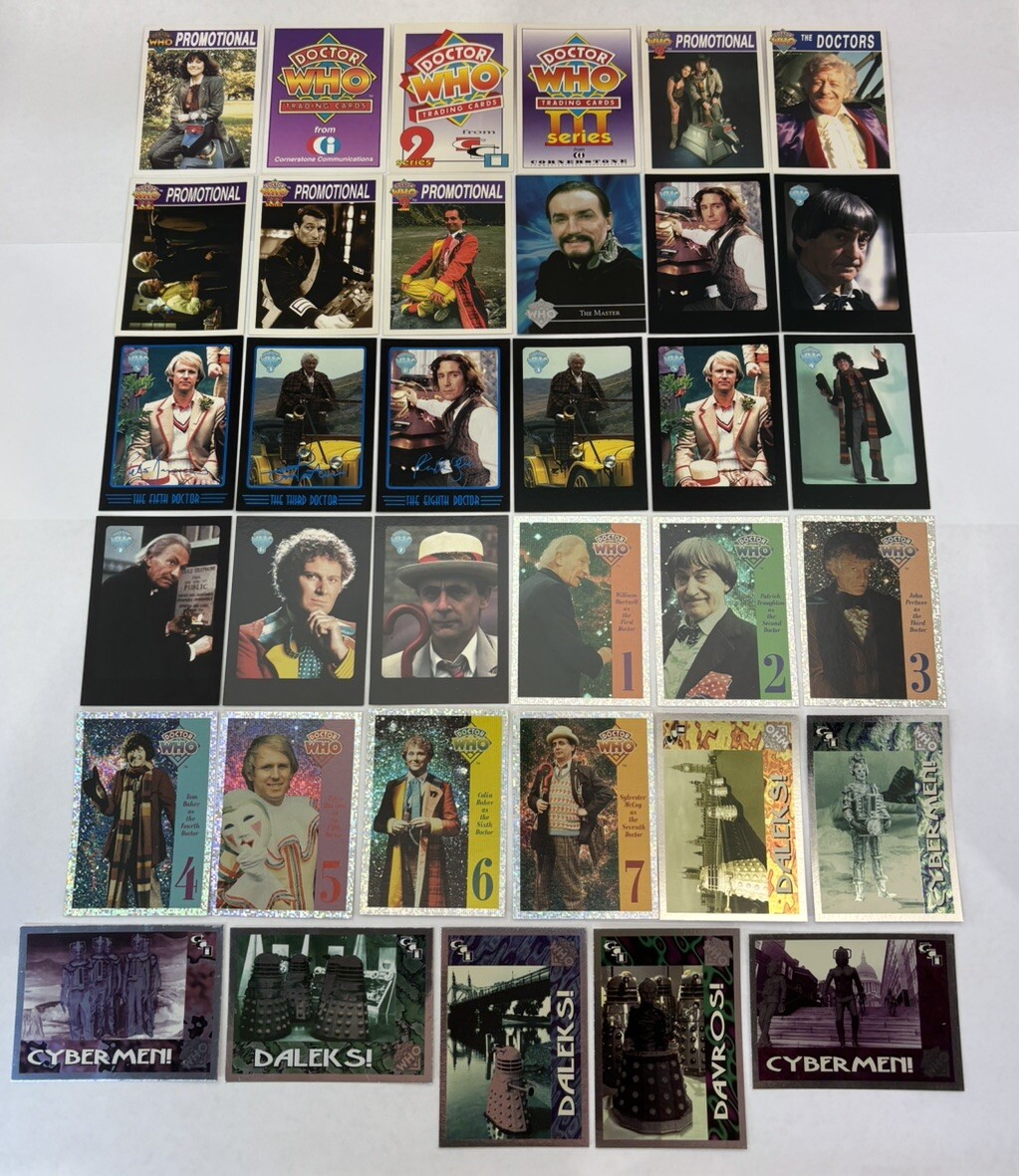 rare doctor who cards Doctor Who Cornerstone Promo Trading Card Collection Rare Unstamped Foil CV  JD