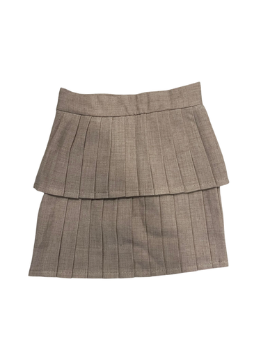 Coco Blanc Oatmeal Laver Pleated Skirt Size 5 NWT - Picture 2 of 2