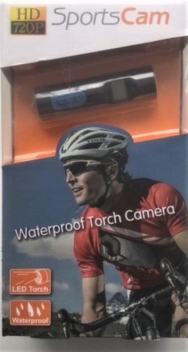 HD 720p Waterproof 140 Degree Wide Angle Sports Cam & Micro SD Card - Torch Cam - Picture 5 of 18
