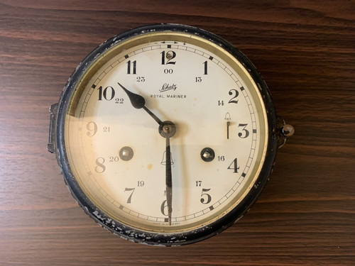 Schatz Royal Mariner 8 Day Clock Made In Germany For Parts Or Repair