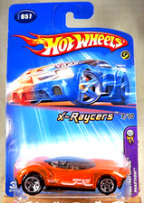 2005 Hot Wheels ERROR #57 First Editions X-Raycers PHASTASM Orange No-Headlights