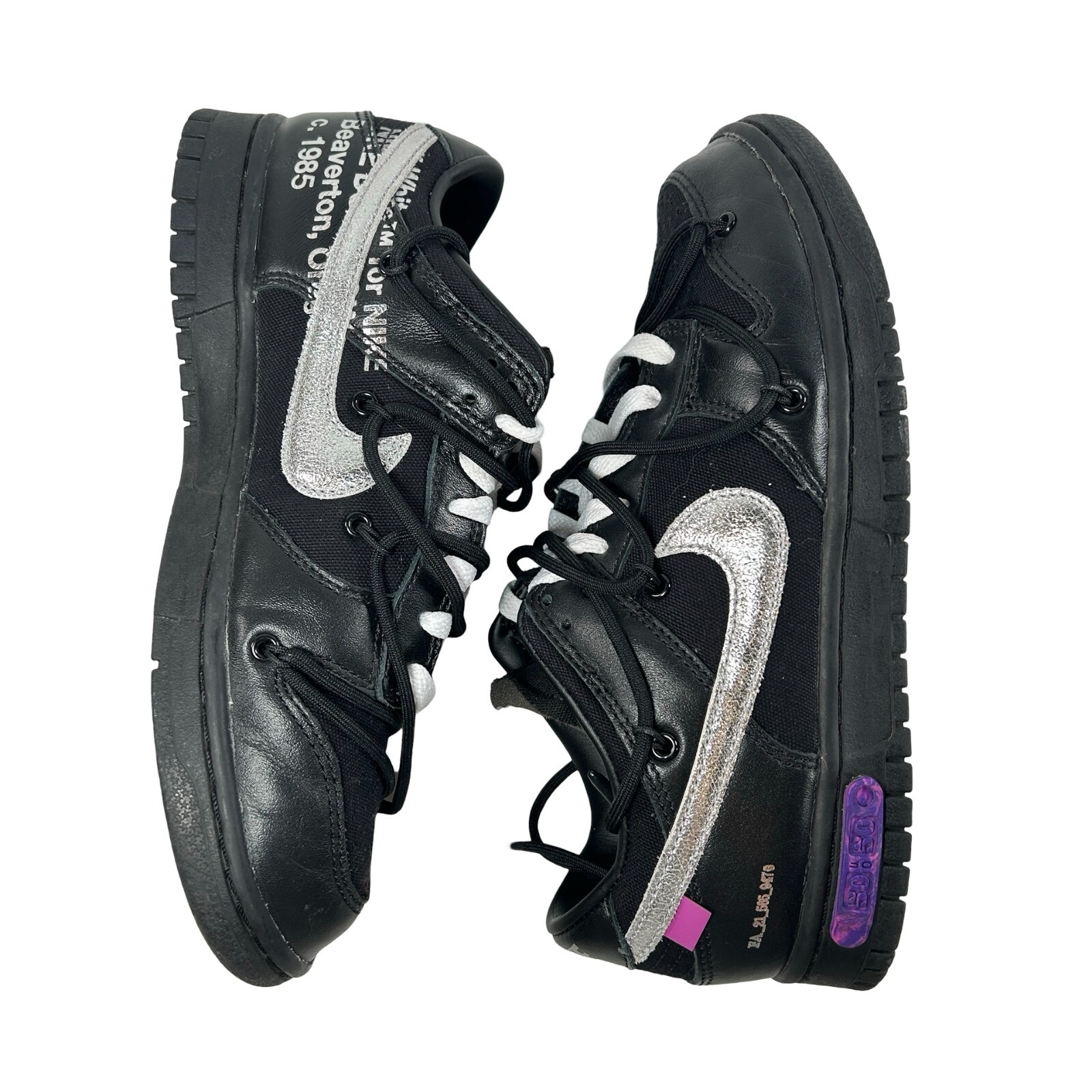 OFF WHITE X NIKE Off White x Nike Dunk Low 50 di 50 taglia 7 5 DM1602 001