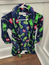 Minecraft Boys Pajama Robe Bathrobe Kids Size 4/5