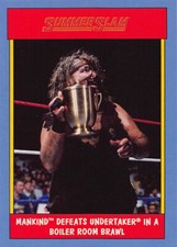 MANKIND DEFEATS UNDERTAKER #16 2017 TOPPS WWE WRESTLING SUMMERSLAM