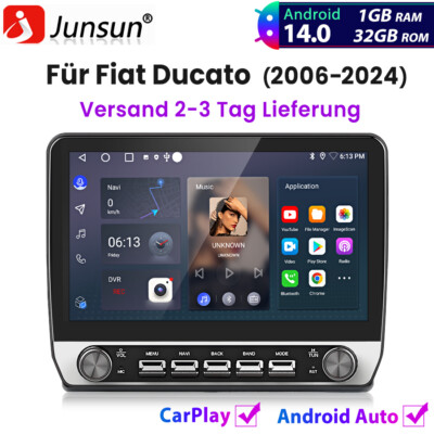10.1'' Android 14 Autoradio Carplay Für Fiat Ducato Peugeot Boxer Citroen Jumper