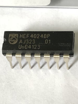 14 x Philips HEF4024BP Zähler/Teiler Single 7-Bit Binär UP 14-Pin PDIP
