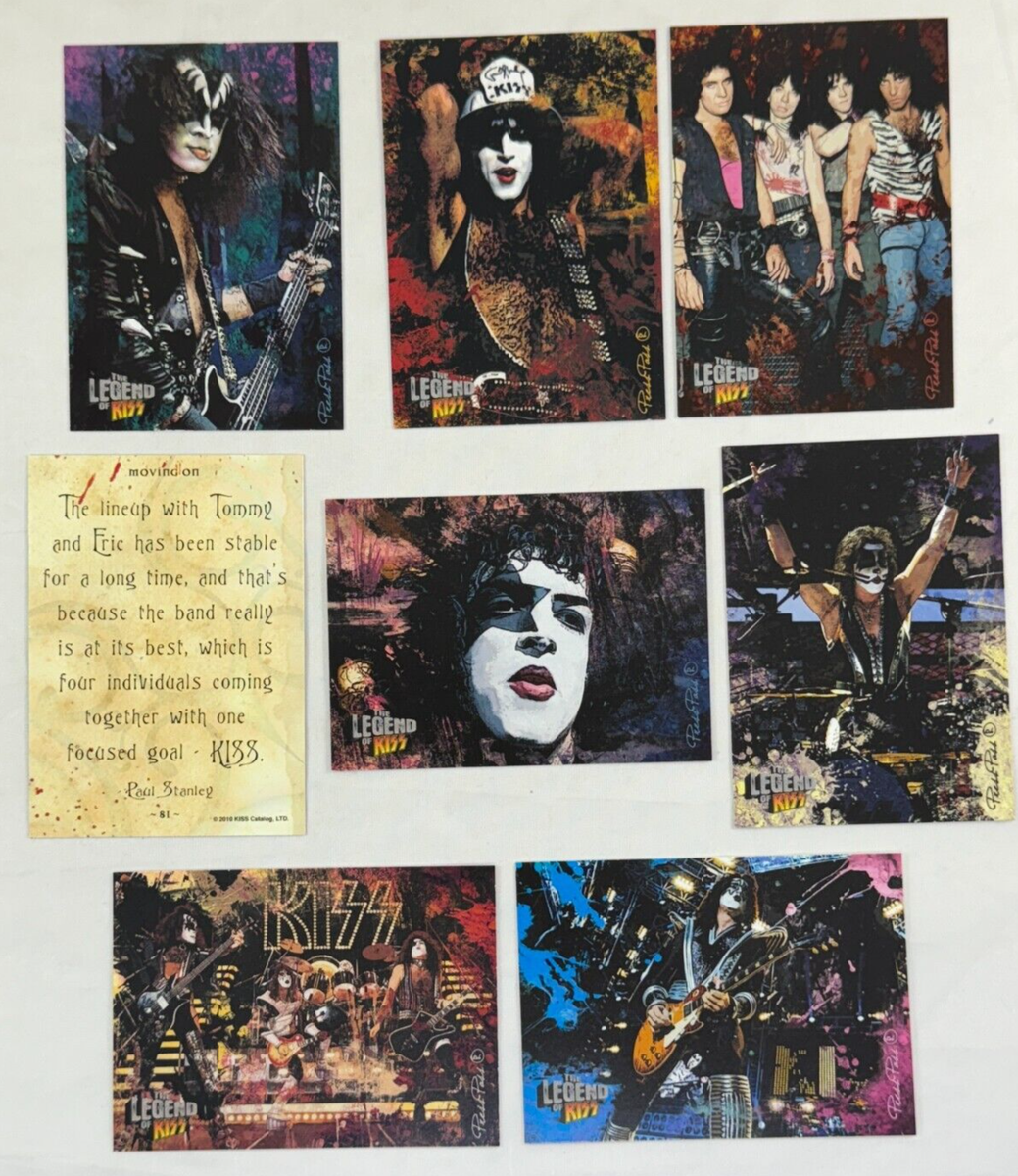 KISS: THE LEGEND OF KISS (PRESS PASS 2010) Complete Trading Card