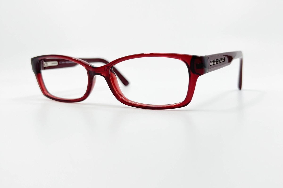 Armani Exchange AX 3017 8118 Square Burgundy Eyeglasses Frame 52