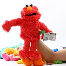 Hot SesameStreet Elmo Plush Hand Puppet Muppet Plush Toy Kids BD Gift