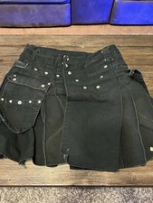 Utiliclan Mens Black Kilt Size 37