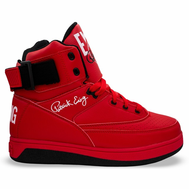 red patrick ewing shoes