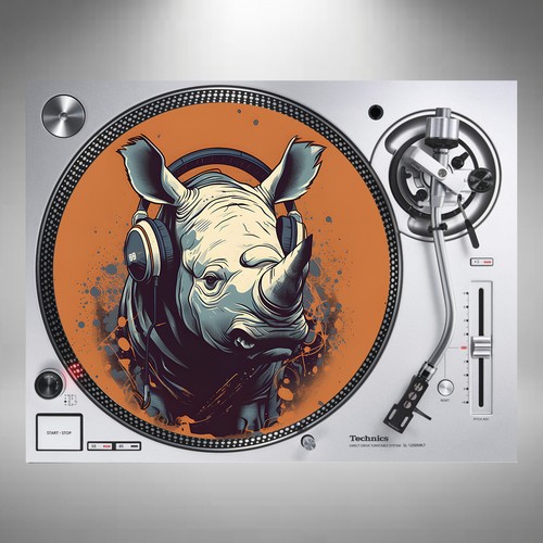 Rhino Slipmats 12" Plattenspieler Vinyl Musik Paar oder einzeln *Versand in Karton* - Bild 4 von 5