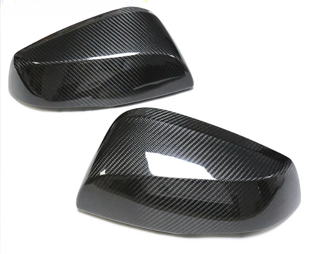 2x tampa de espelho retrovisor lateral de fibra de carbono real para Subaru WRX STI 2015-2021 - Imagem 3 de 4