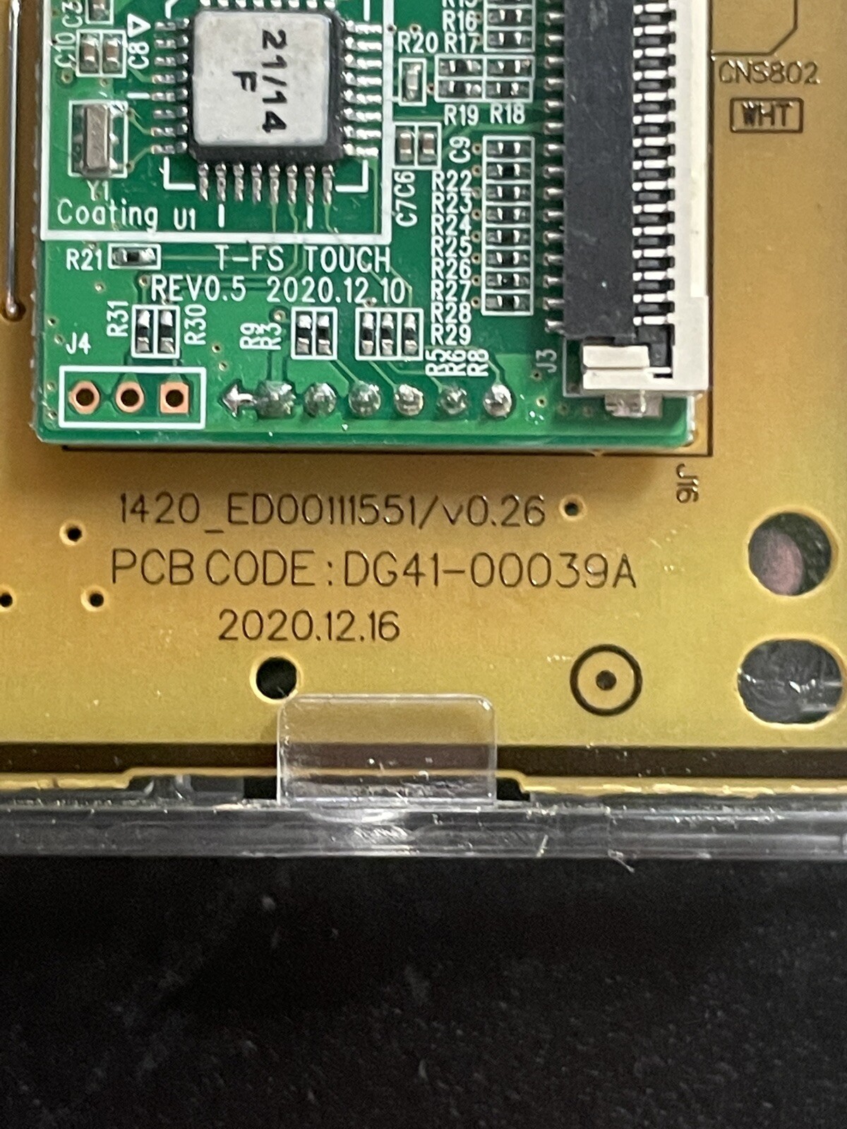 Samsung Oven Display Main Control Board Complete DG94 03672A DG41